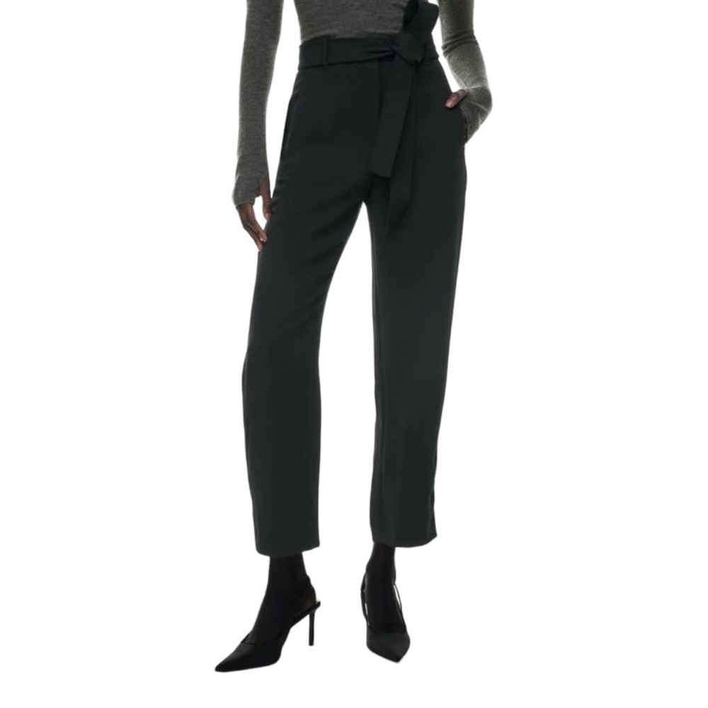 Aritzia Wilfred Tie Front Pant Wool/Cashmere Blend Sz10